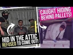 ILLEGAL Immigrants CAUGHT HIDING in the Attic & Behind Pallets at Food Plant in Nebraska ICE Raid