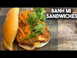 Making Banh Mi Sandwiches For Lunch
