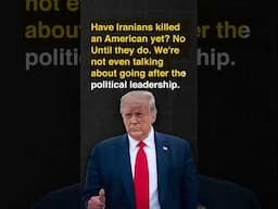 Trump STOPS Israel From Assassinating Iran's Supreme Leader