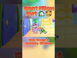 Giant Pillow Fort 🏡🥰 Kids Songs & Nursery Rhymes #baby #kids #animation
