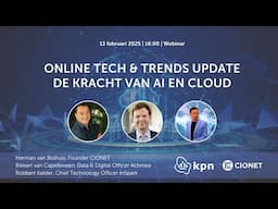 Tech Webinar - De kracht van AI & Cloud: hoe technologie de verzekeringssector transformeert