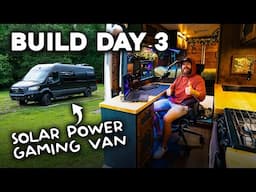 Building a GAMING CAMPER VAN 48v Solar Electrical System (Episode 3)