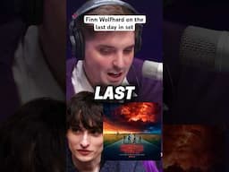Finn Wolfhard on the last day in set for Stranger Things