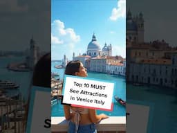 Top 10 MUST SEE attractions in Venice Italy #shorts #venice #italy