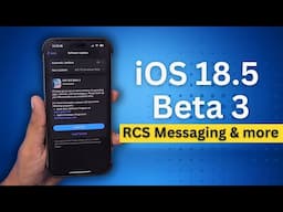 iOS 18.5 Beta 3 🔥 RCS Messaging in India - What's New?
