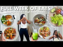 WHAT I EAT IN A WEEK | *high protein + fiber rich meals*
