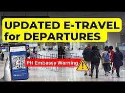 UPDATED E-TRAVEL FEATURE & a NEW IMMIGRATION SYSTEM to SCREEN PAX | PHILIPPINE TRAVEL UPDATE