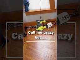 BIG FLOOR, small sander | HOME OFFICE #woodflooring #sanding #ryobi
