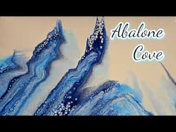 Abalone Cove ✨️ Mysterious Modern Minimal Experiment Acrylic Pour w Surprise Ending!