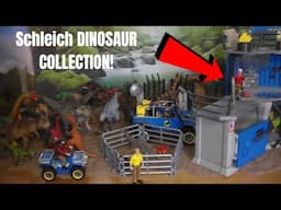 MEGA Schleich Dinosaur TOY COLLECTION REVIEW! Raptor Stegosaurus Triceratops Spinosaurus