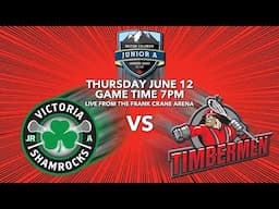 Victoria Shamrocks vs Nanaimo Timbermen, Junior A Lacrosse.