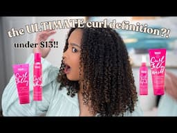 my most CURL DEFINING wash & go with products UNDER $13?! UMBERTO GIANNINI review