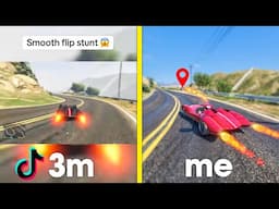 I Recreated Viral TikTok Stunts In GTA 5