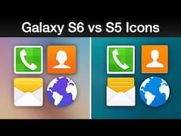 Galaxy S6 vs S5 Original TouchWiz Icons!