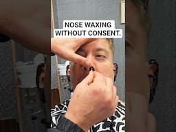 OH MY NOSE TOO. #asmr #barber #asmrbarber #barbershop #waxing #bodywaxing #turkishbarber #relax