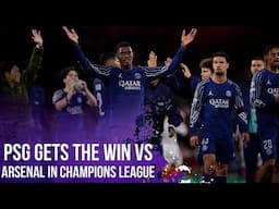 PSG gets the win against Arsenal in the first leg
