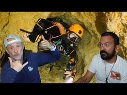 Divers React to Claustrophobic cave dive with the @BlueWorldTV crew