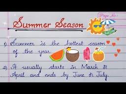 "SUMMER SEASON" | simple points on summer season for students #education #knowledge #yt #summer