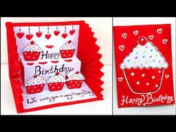 Birthday pop up card / Happy Birthday greeting card 2025 / Easy and beautiful Birthday card making