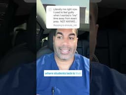 As you prepare for the MCAT or your USMLE exams, NEVER feel guilty for taking YOU time! Listen to