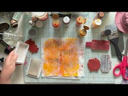 Making Fall Tissue Paper Collage Backgrounds