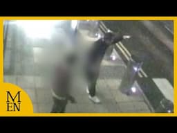 Moment sexual predator assaults another abuser in a police station