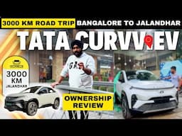 Ownership Review 3000 Km Road trip Bangalore to Jalandhar Tata Curvv.EV | Service Center Experience