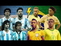 Football Rivalries ep1: Argentina vs Brazil - Best games!