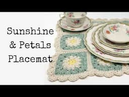 Granny Square Placemat - Easy Beginner Tutorial 🌸