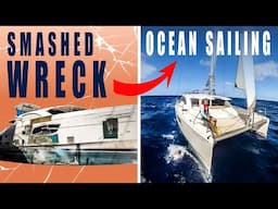 Would you sail THIS across an OCEAN? | Sunk by a Hurricane - Sailing Florence Ep.200