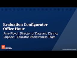 Evaluation Configurator Office Hour March 2025