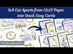 12x12 Paper into Quick and Easy Cards