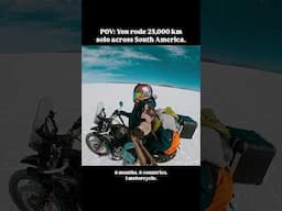 🇮🇳 Indian riding solo through South America - 25000 km🫡 #shorts