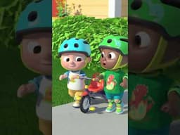 Riding the bike together! 🚲 #cocomelon #shorts