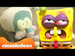 Las caídas más locas de SpongeBob en Kamp Koral 🤕 | Compilado de 60 Minutos | Kamp Koral en Español