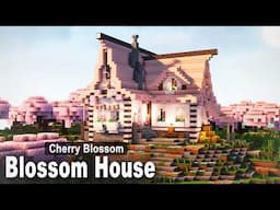 Minecraft: How to build a Pale Oak and Cherry House | Easy Tutorial