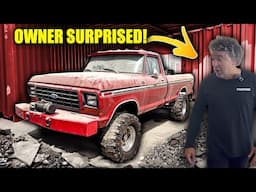 Owner Surprised With His F250 CLEANED After 20 Years in a Shipping Container | AMAZING REACTION!