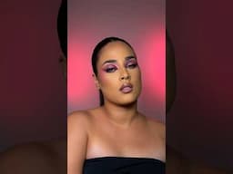 Makeup transition for a pink cut crease