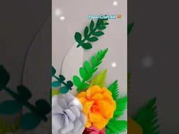 Pink Gulab Flower Craft #shorts #youtubetshorts #myshort #shortvideo #viralvideo#flowecraft #ytshort