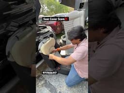 Seat Cover Scam❌  #car #automobile #india #scam #seatcover #shorts #shortvideo #short #shortsfeed