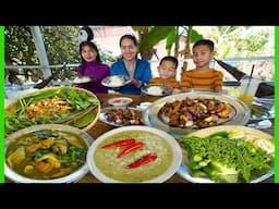 ផ្ទះប្អូននៅក្រុងបាត់ដំបង ទៅចំការទំពាំងបាយជូរបេះញាំភ្នាមៗរសជតិឆ្ងាញ់ណាស់ បាយថ្ងៃនៅអាហារដ្ឋាន Khun