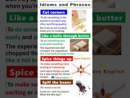 Cooking vocabulary | Cooking Idioms in English | Learn Cooking English #spokenenglish