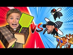 Crazy Mosquitoes VS Humans in Roblox Battle!