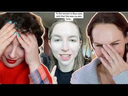 Reacting to Tiktok makeup fails/trends!