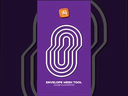 How to use Envelope Mesh Tool in Adobe Illustrator #shorts #shortvideo #tips #tricks