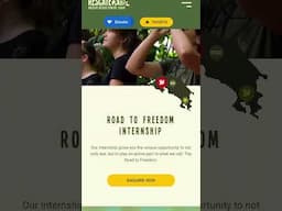 On the road to freedom, its your chance to make a difference!