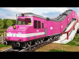 🛑 Lego Thief Tries to Rob the Train - Police Thief Cartoon - Choo choo train kids videos