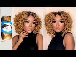 I’m Shocked 😳 This wool made this bouncy crochet wig? Wow 🤩 How to make a crochet wig with wool