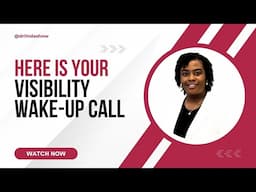 Here Is Your Instant Visibility wake-Up Call | Dr Linda Pajoel