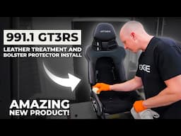 Golf Blue GT3 RS Project: E7   Leather Treatment and Bolster Protector Install